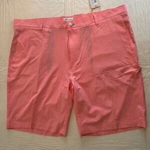 NWT Peter Millar Crown Crafted Subtle Pink Coctail Micro-Print Men’s Shorts 42